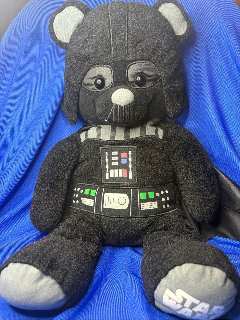 Build-A-Bear Star Wars Darth Vader Teddy Bear Plush Black Cape